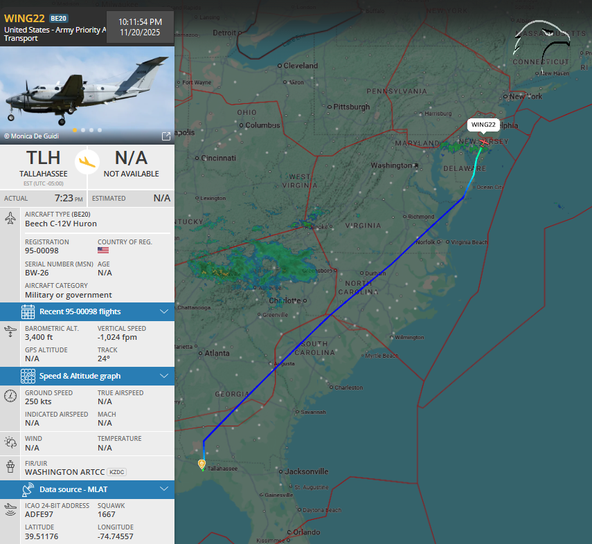 FlconEYES's tweet image. 95-00098 
United States - Army Priority Air Transport
#Tallahassee - #NJ