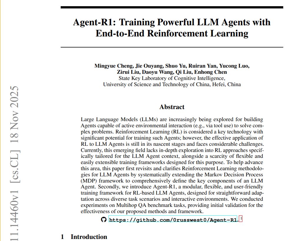 Agent-R1 paper