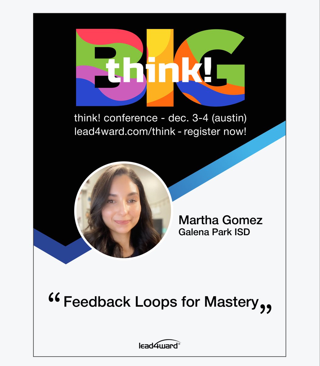 Excited to learn from the best! Join us at <a href="/lead4ward/">lead4ward</a> #think25