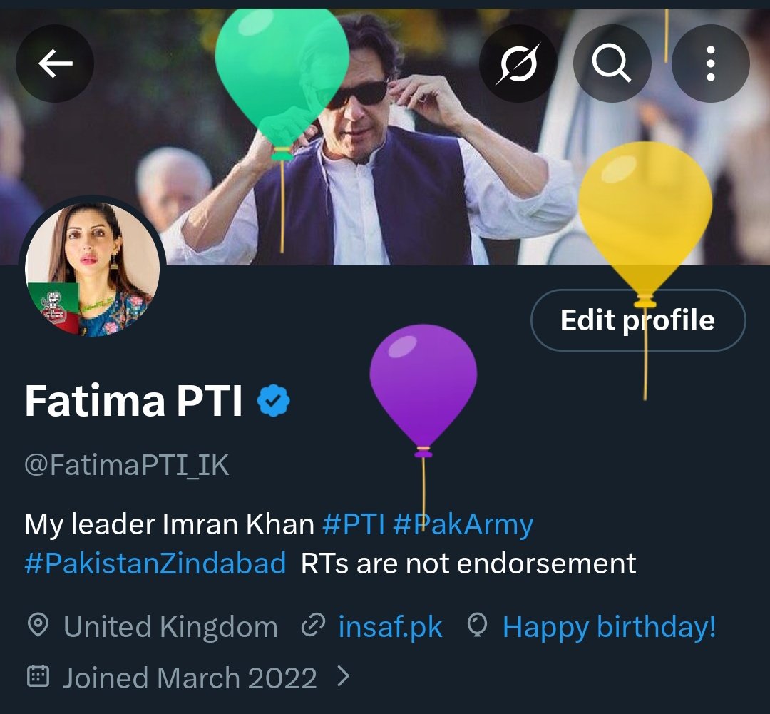 Fatima PTI tweet media