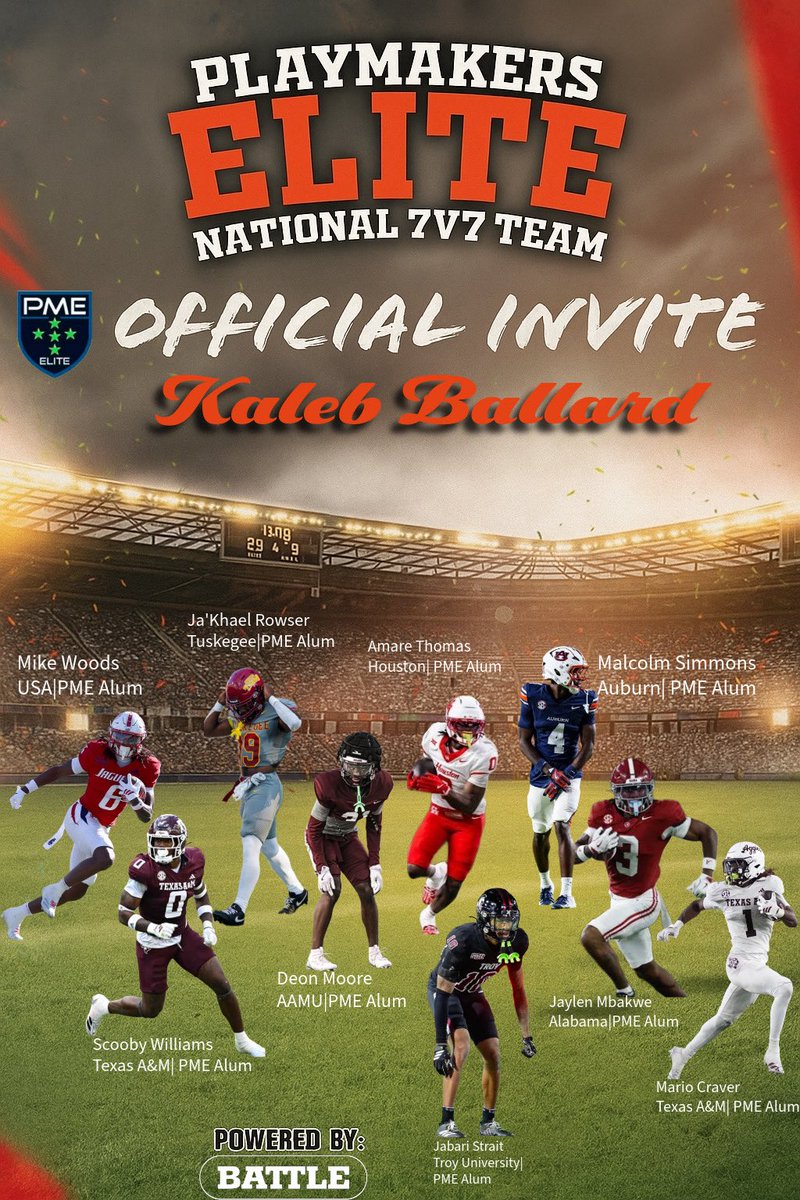 KalebBallard28's tweet image. Thank you PME Elite!! #KB5