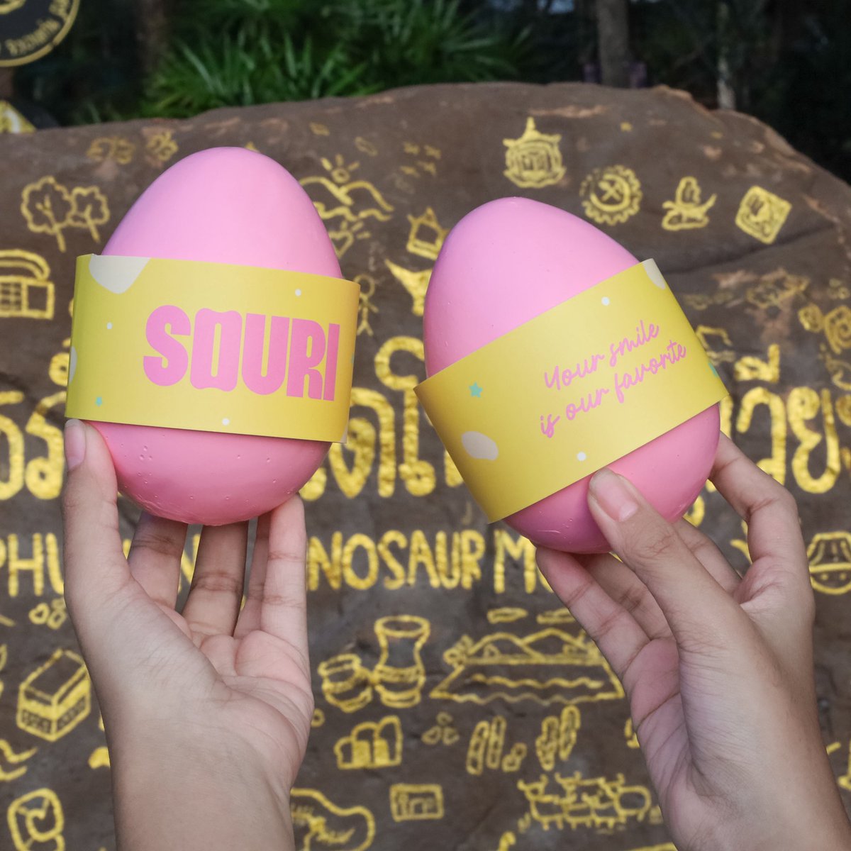 souri_bkk's tweet image. เช้านี้กับการตามล่าหาไข่ซูรีซอรัสที่พิพิธภัณฑ์ไดโนเสาร์ภูเวียงเริ่มแล้ว! 🦖

🌍 ใครหาไข่เจอแล้ว อย่าลืมเซลฟี่มายืนยันตัวตนกับแอดมินที่ Line official @souri.bkk แล้วนำไข่ไดโนเสาร์กลับมาแลกของรางวัลหนึ่งเดียวในโลก! ในวันที่ 22 พฤศจิกายนนี้ เวลา 16.00-16.20 น. และ 18.00 - 21.00…