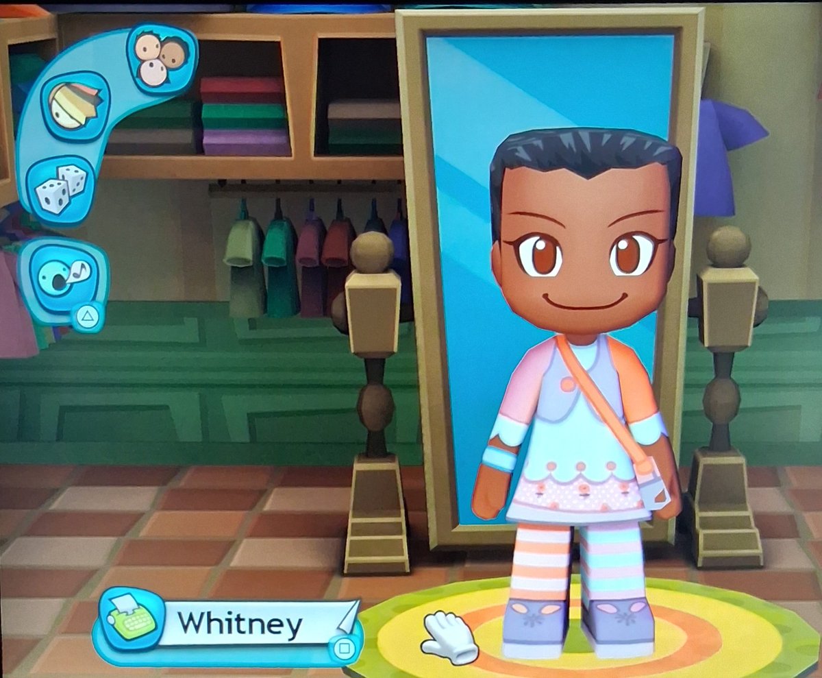 Welp, here's little Mysims 2025 "Whit". LOL. My cute little block head. To the late great lead producer of Mysims, Tim LeTourneau, your little block people are still simmin'.🙏🏽🤍 #MySims #TheSims