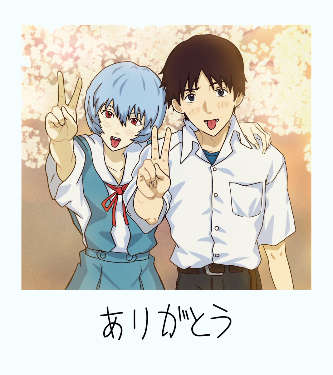 エヴァンゲリオン ∶レイ篇 入場特典ポストカード 碇シンジ & 綾波レイ