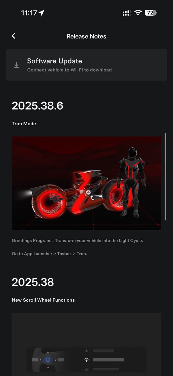 我的Model X已经收到2025.38.11，ota更新了