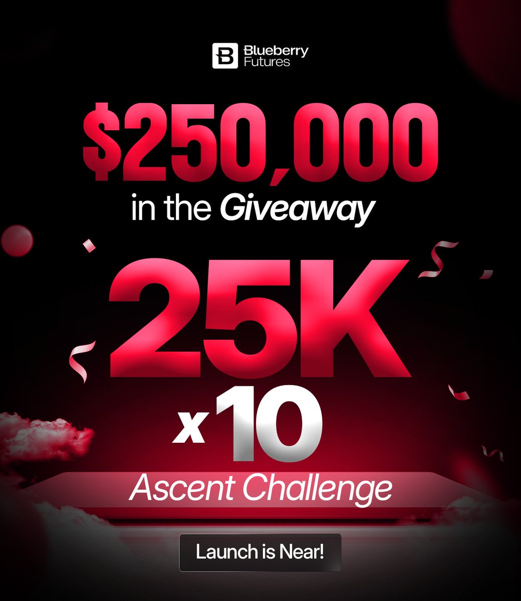 M4XiDE4's tweet image. GIVEAWAY🎁 - 10x 25K accounts

To participate, you must simply

1. Follow @M4XiDE4 &amp;amp; @BBFuturesOff

2. Sign up with Blueberry Features blueberryfutures.com

3. Like, Retweet, and Tag 3 friends

4. Join Blueberry Discord Server 👇discord.gg/xgdmY22gQs 

5. Comment below your…