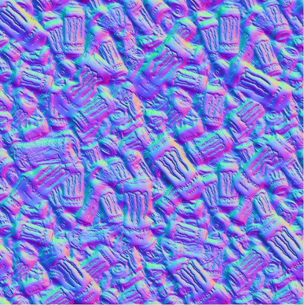 StormslayerDev's tweet image. &quot;Welcome to my room, sit wherever&quot; 
(White monster energy, seamlessly tileable) 😂