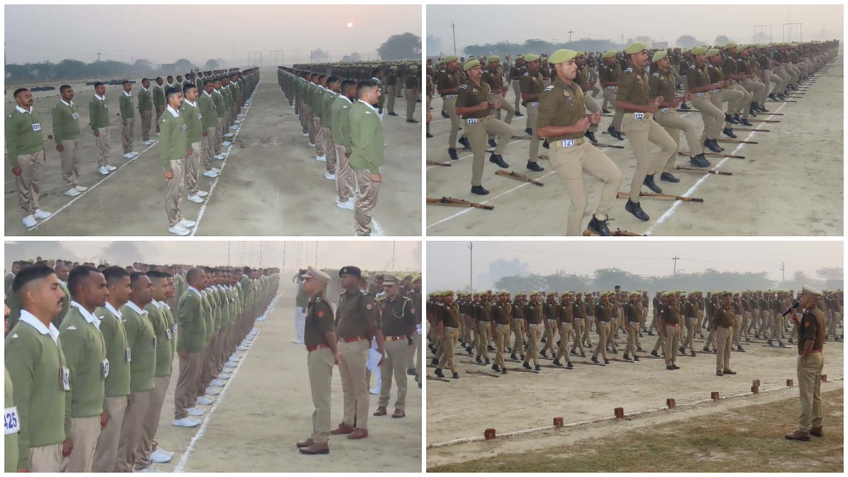 aligarhpolice's tweet image. #Aligarh । #AligarhPolice
#SSP_Aligarh द्वारा नवीन रिजर्व पुलिस लाईन छेरत में शुक्रवार परेड का किया निरीक्षण~

पुलिस कर्मियों को बेहतर टर्नआउट एवं अनुशासन में रहने हेतु किया निर्देशित

&quot;पीआरवी वाहनों व दंगा नियत्रंण उपकरणों का निरीक्षण कर उनके उचित रखरखाव व सदैव क्रियाशील दशा में…