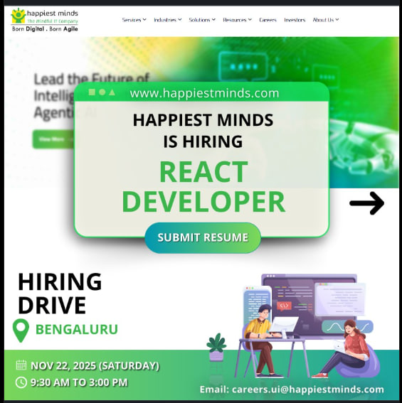 walkin_jobs's tweet image. #ReactDevelopers #Hiring #HiringDrive #ReactDeveloper #Reactjs #React #FrontendDeveloper #TypeScript #JavaScript #HTML5 #CSS3 #StatementManagement #Redux #MobX #ContentAPI #RESTfulAPI #GraphQL #Jest #ReactTestingLibrary #WebPack #Babel #NPM #VersionControlSystems #HappiestMinds