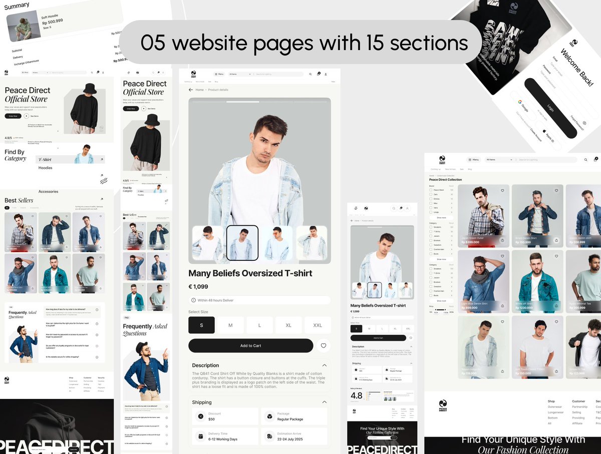 KitifyS40408's tweet image. Introducing Peace Direct – Fashion Store Website UI Kit 👗✨

✨ Includes:
• 20+ premium web pages
• Minimal luxury fashion style
• Responsive components
• Fully editable in Figma

Explore here → ui8.net/kitify-studio/…

#UIDesign #WebDesign #UIKIT #figmatutorial