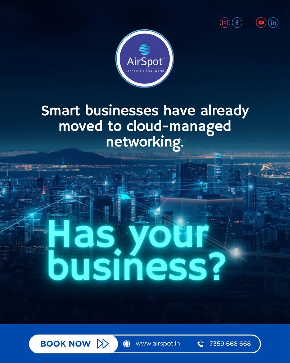 AirspotN's tweet image. Move your network to the cloud to cut costs, enhance security, simplify management, and enable growth. It&apos;s a smart choice. 🧠 #DigitalTransformation #CloudNetworking