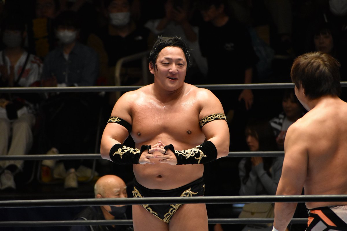 タイチさんも小島さんも、めっちゃ良い笑顔🥰 #タイチ 選手 #小島聡