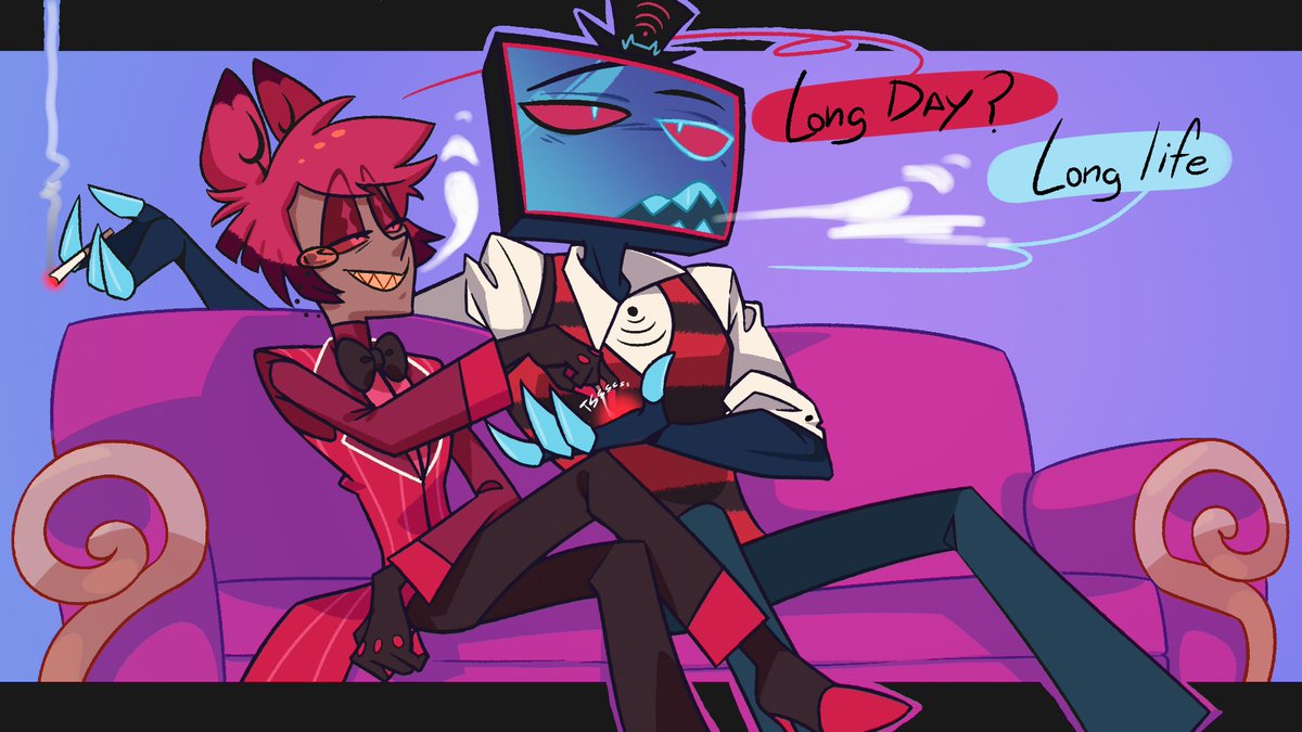 TrashyWindbago's tweet photo. Pain "N" Pleasure (but mostly pain)😈
#voxal #StaticRadio #HazbinHotel https://t.co/vpdhzGKy56