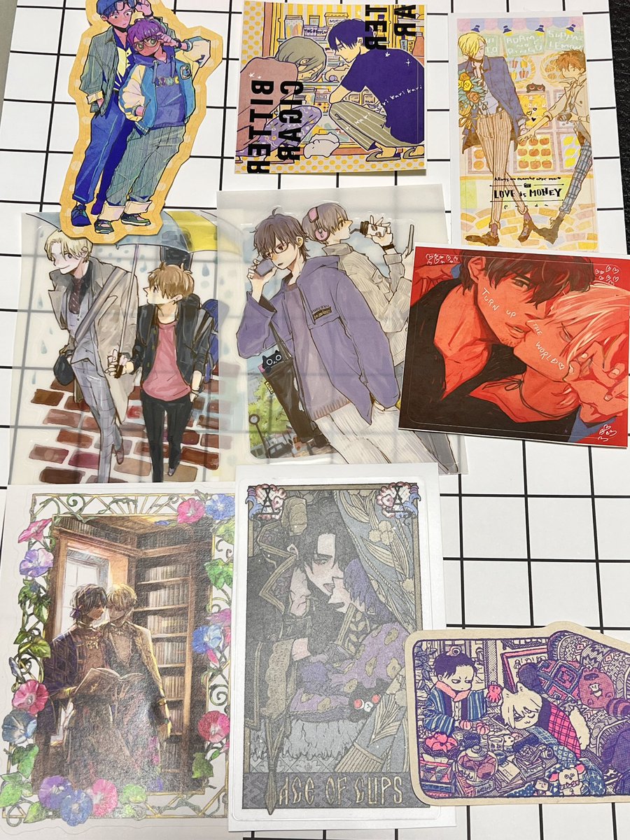 過去のサイン本用のステッカーたち☺️ 多めに作ってるのでたくさん