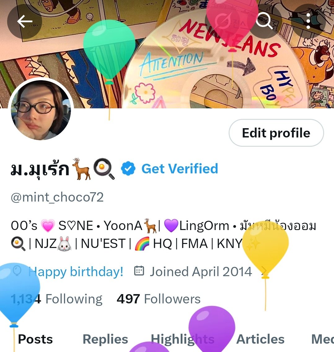 mint_choco72's tweet image. โตขึ้นอีกปี🤍