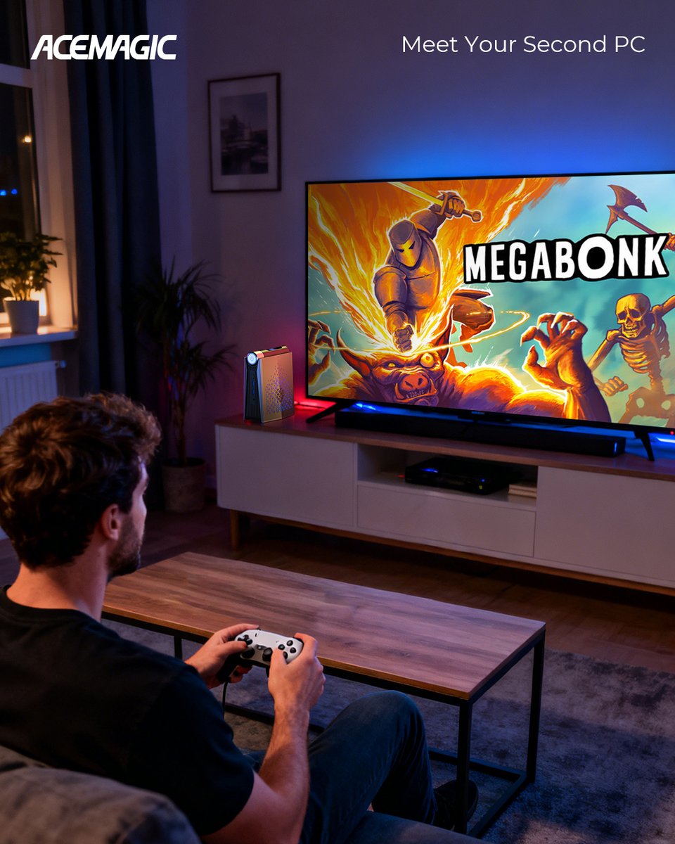 Acemagic_'s tweet image. Power PLUS peace EQUALS S3A Ryzen 9 8945HS PLUS Megabonk 🎮💻

Smooth, silent, unstoppable, what’s your weekend chill game?
#Acemagic #MiniPC #amd #WeekendVibes  #Megabonk #gamenight