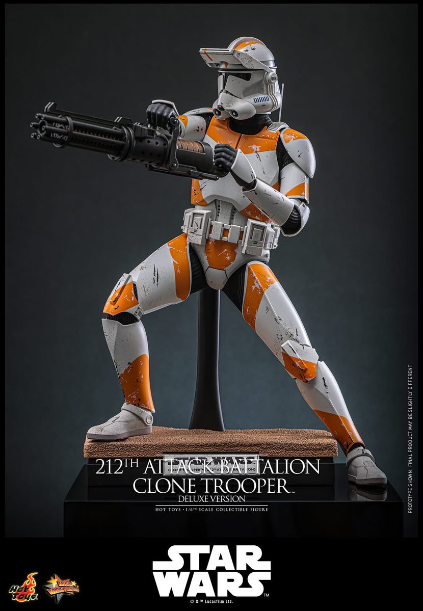 6thscale_KaWu's tweet image. 【Star Wars: Revenge of the Sith™ 1/6th scale 212th Attack Battalion Clone Trooper™ Collectible Figure (Deluxe Version)】

New announcement!

Part 2

#212thAttackBattalionCloneTrooper #CloneTrooper #DeluxeVersion #StarWars #EP3 #LucasFilm #HotToysCollectibles #SixthScale