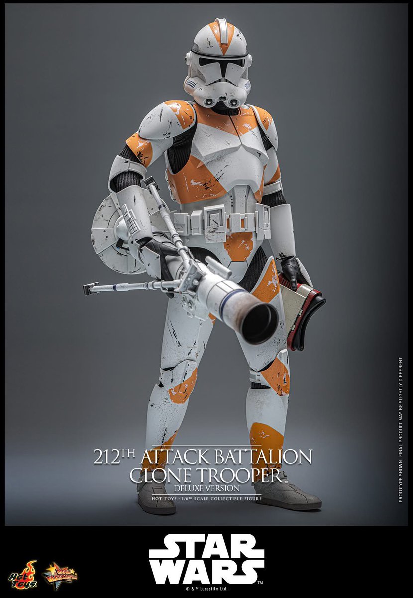 6thscale_KaWu's tweet image. 【Star Wars: Revenge of the Sith™ 1/6th scale 212th Attack Battalion Clone Trooper™ Collectible Figure (Deluxe Version)】

New announcement!

Part 2

#212thAttackBattalionCloneTrooper #CloneTrooper #DeluxeVersion #StarWars #EP3 #LucasFilm #HotToysCollectibles #SixthScale
