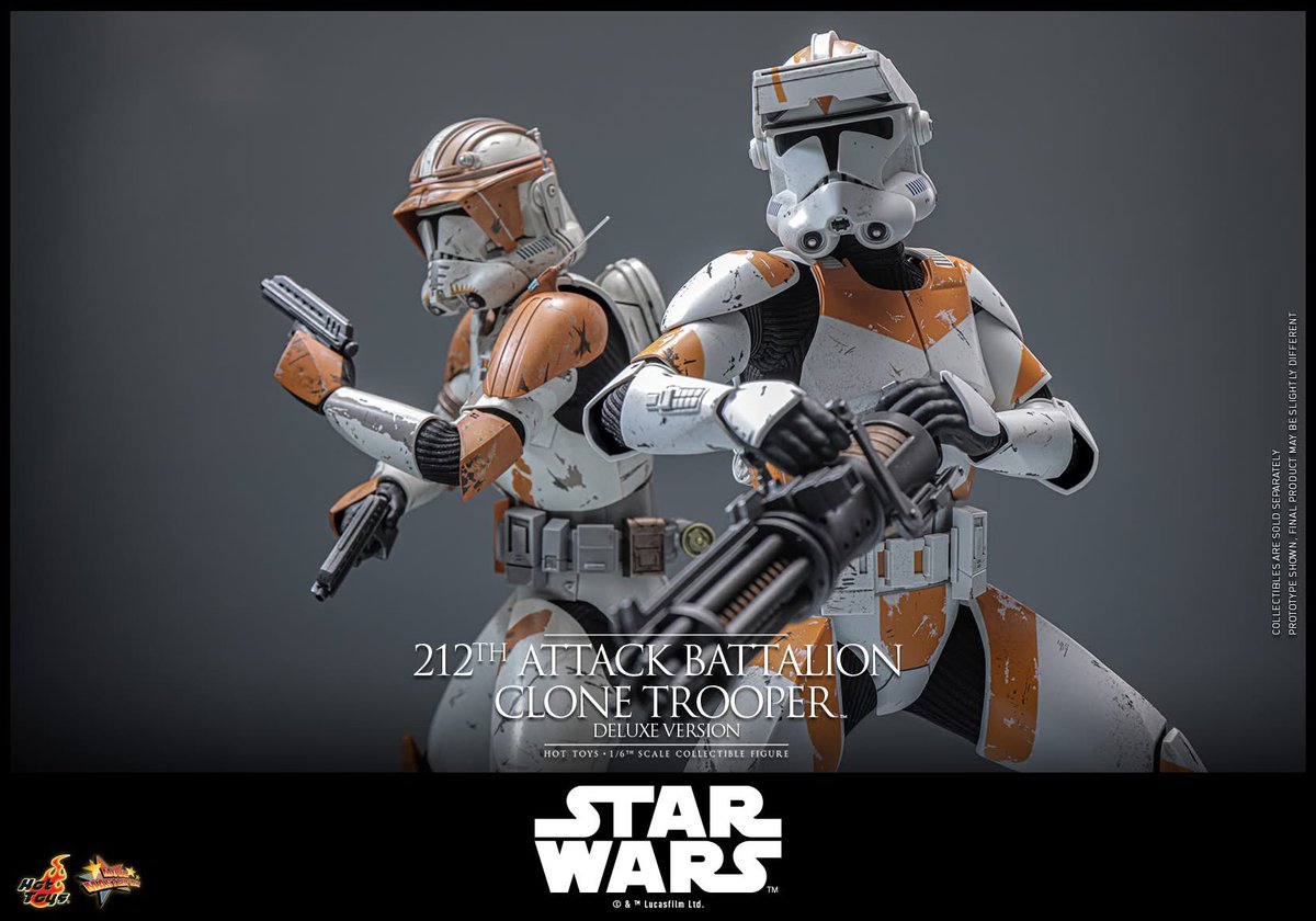 6thscale_KaWu's tweet image. 【Star Wars: Revenge of the Sith™ 1/6th scale 212th Attack Battalion Clone Trooper™ Collectible Figure (Deluxe Version)】

New announcement!

Part 3

#212thAttackBattalionCloneTrooper #CloneTrooper #DeluxeVersion #StarWars #EP3 #LucasFilm #HotToysCollectibles #SixthScale