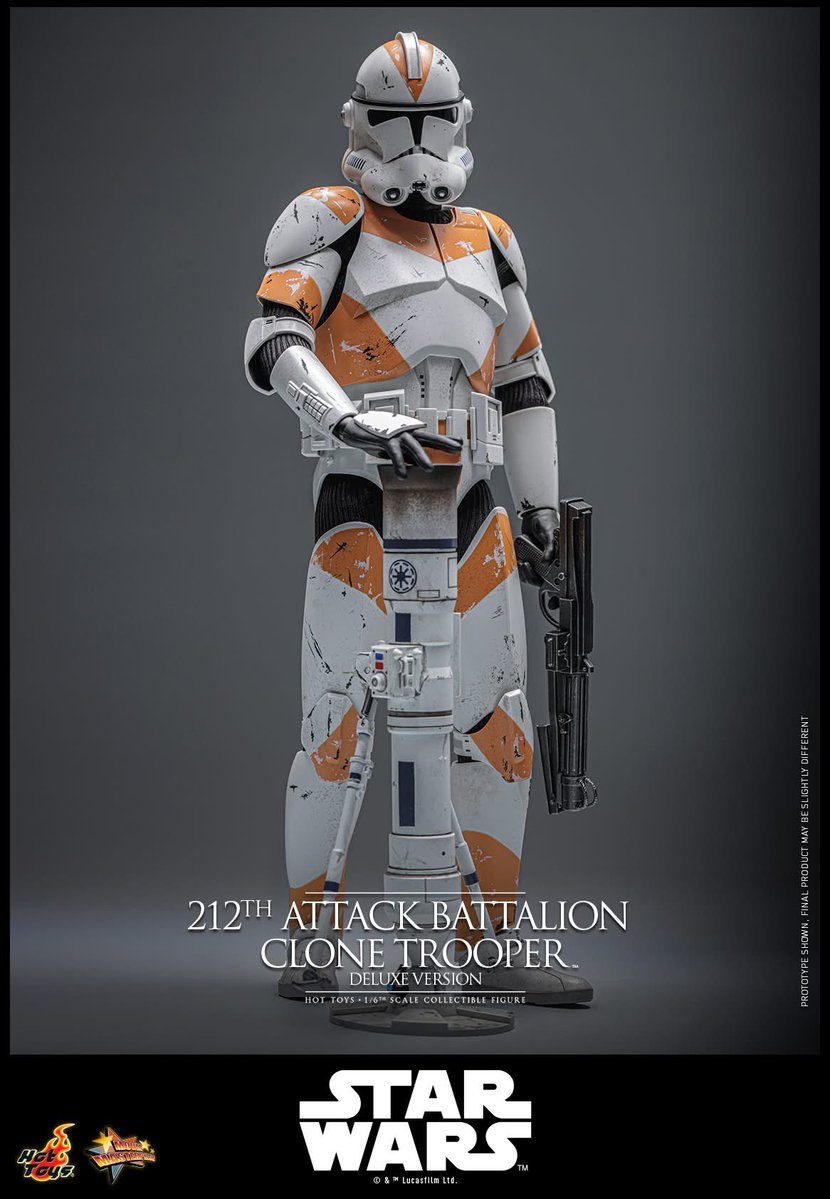 6thscale_KaWu's tweet image. 【Star Wars: Revenge of the Sith™ 1/6th scale 212th Attack Battalion Clone Trooper™ Collectible Figure (Deluxe Version)】

New announcement!

Part 3

#212thAttackBattalionCloneTrooper #CloneTrooper #DeluxeVersion #StarWars #EP3 #LucasFilm #HotToysCollectibles #SixthScale