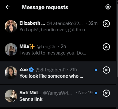 Quick look at the type of dms i be getting from bots daily
Robo ladies pls.. one at a time