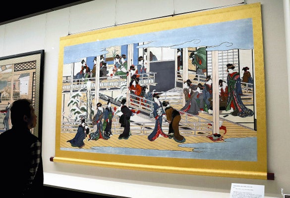 livedoornews's tweet image. 【約1億円超】喜多川歌麿の肉筆画が流出危機、香港で競売へ「二度と戻ってこないかも」
news.livedoor.com/article/detail…

代表的な肉筆画「雪月花」三幅対のうち、国内に唯一残る「深川の雪」が22日、香港で競売にかけられる。歌麿とゆかりのある栃木県栃木市では、取得に動くべきとの声があるという。