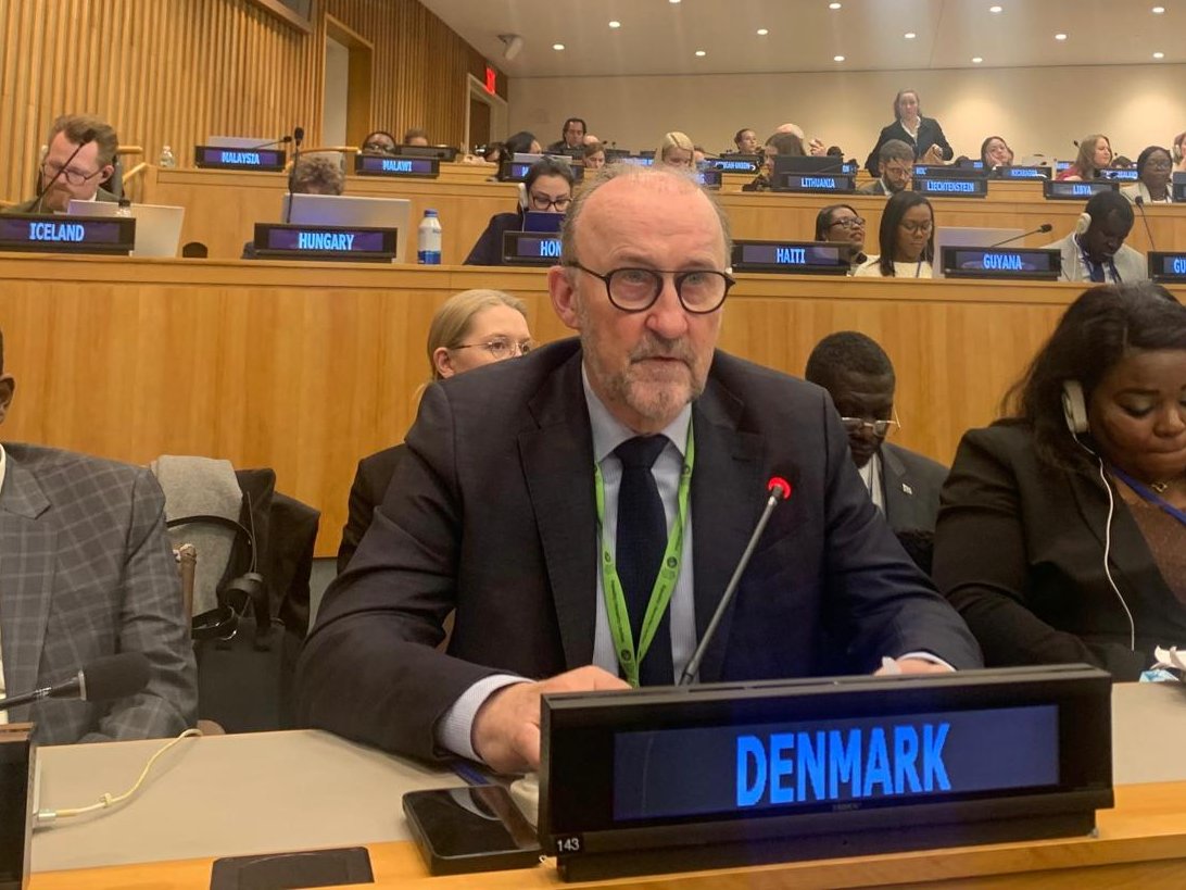 Denmark_UN's tweet image. Denmark&apos;s resolution against #torture has just been adopted by the #UNGA 3C. We are happy to have garnered wide-spread support on this important matter!

🇩🇰 warmly thanks #UN member states for their support and commitment to the global fight to #EndTorture 👏