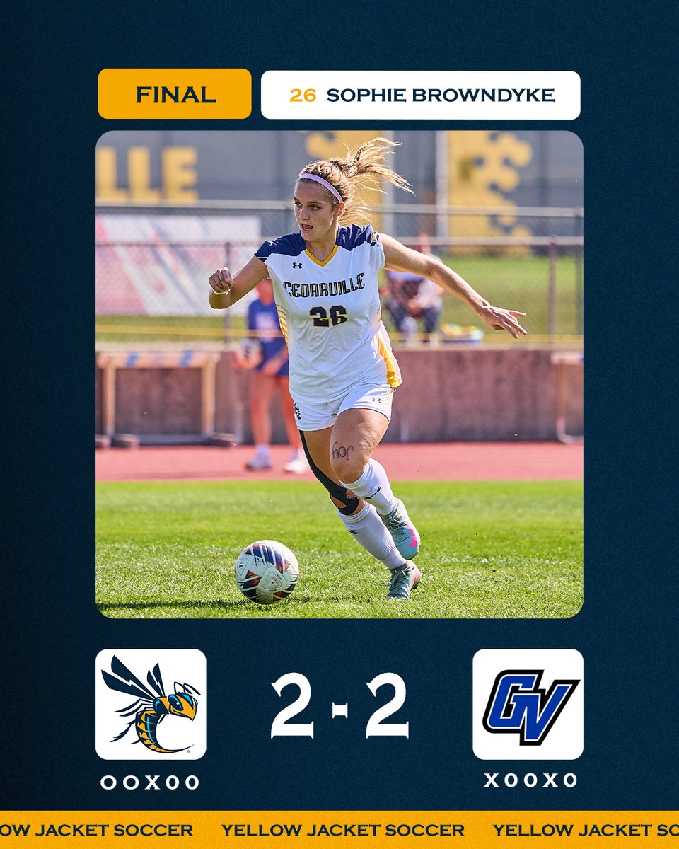 CUJackets's tweet photo. SURVIVE and ADVANCE!

The No. 8 Lady Jackets eliminate No. 1 and seven-time national champion Grand Valley State on PK's in a Midwest Region First Round shocker!

@CedarvilleWS https://t.co/KQyBJsEsd7