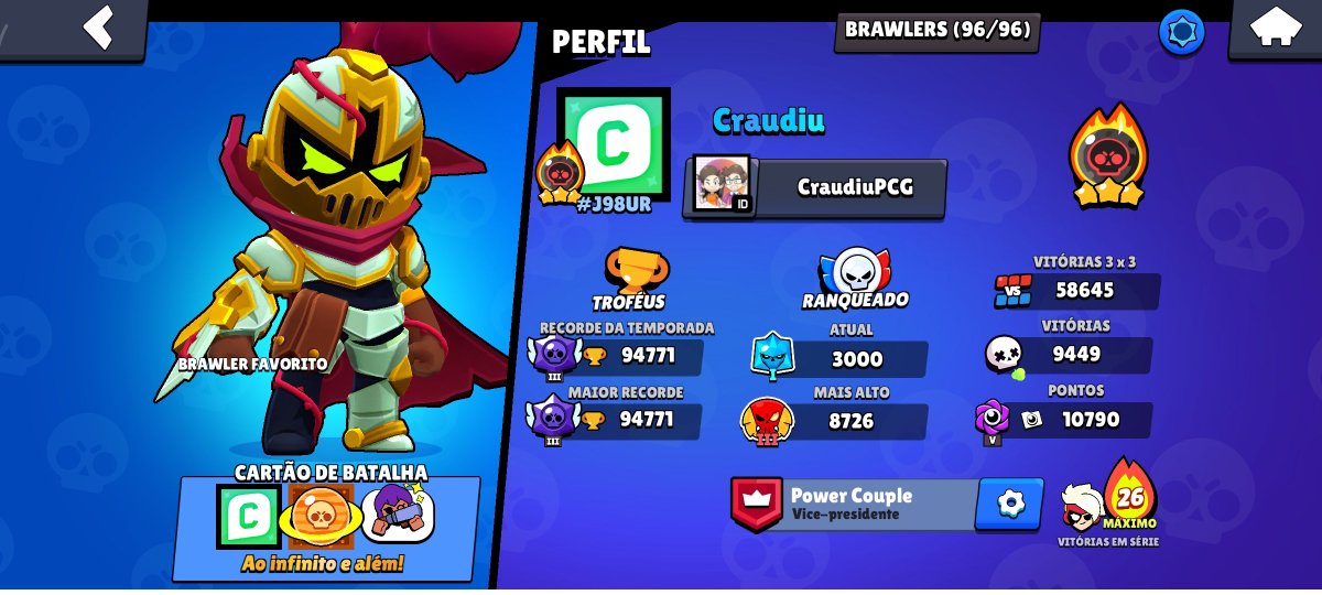 powercouple_yt's tweet image. Cadê o seu perfil?? Mostra aí pra gente!! #BrawlStars