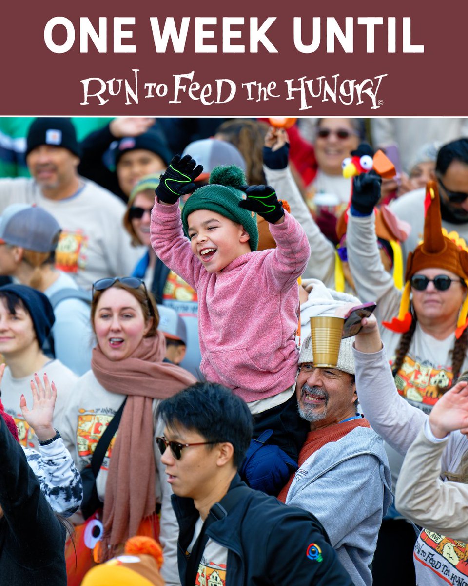 Believe it or not, there's only one week until we trot. 

Register today ➡️ runtofeedthehungry.com