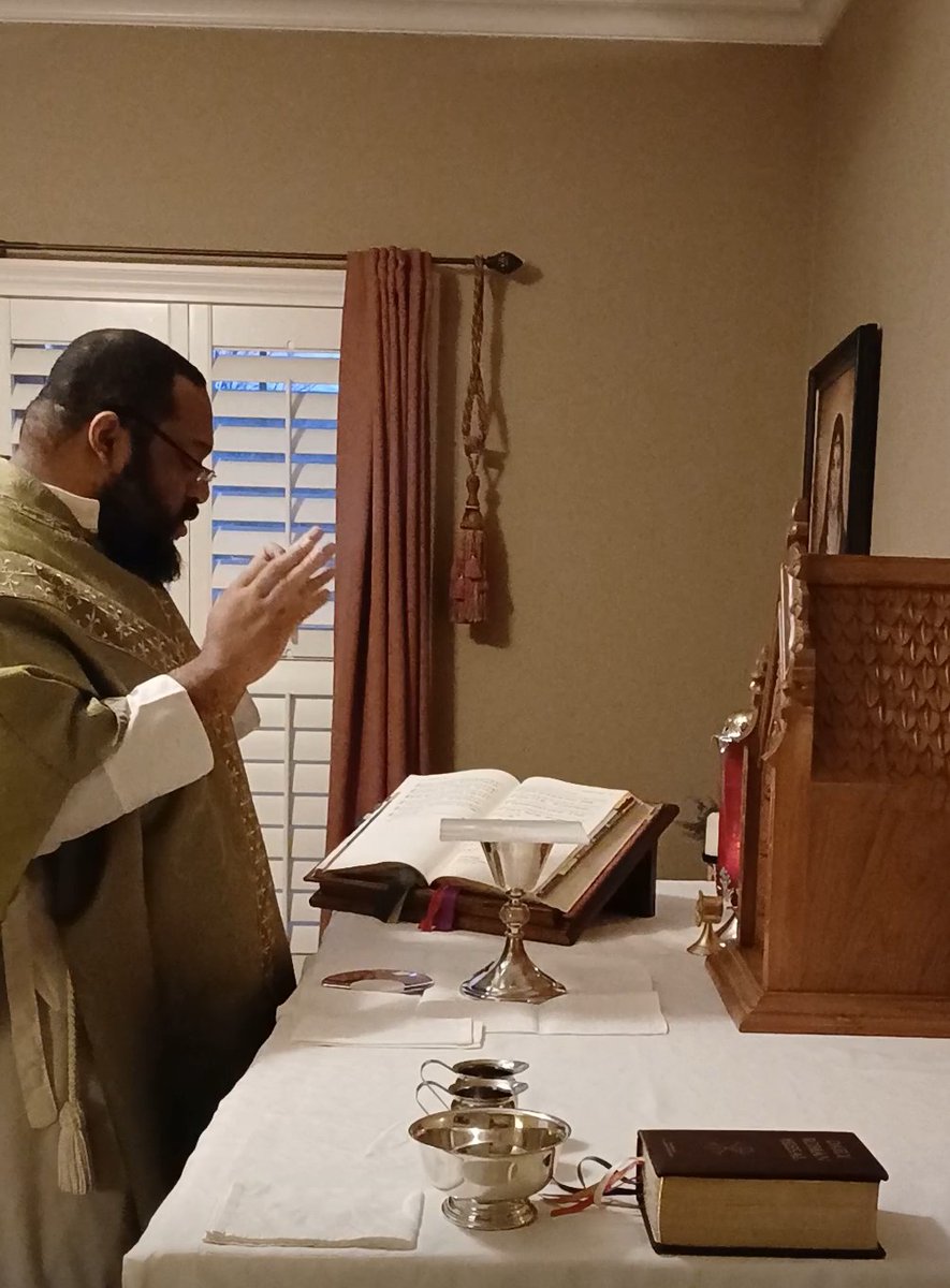 For all the followers of my apostolate work here: Offered my private Mass for your intentions!