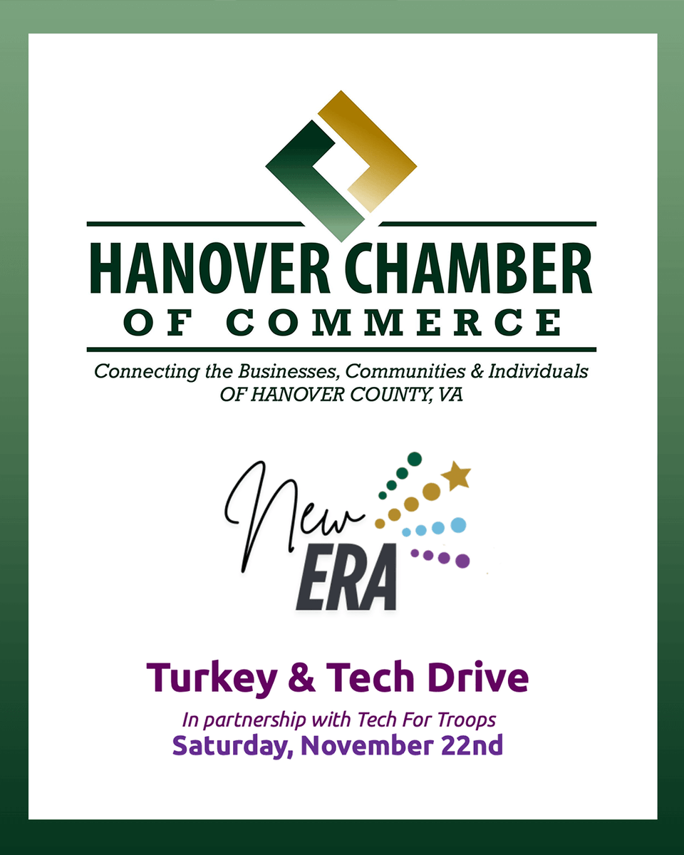 TechForTroopsVA's tweet image. Huge shoutout to the Hanover Chamber of Commerce for hosting this Saturday’s Turkey &amp;amp; Tech Drive.
They’re providing gift cards to help Veterans and their families with Thanksgiving dinner — incredible support for the Hanover community. 🇺🇸
#TechForTroops #HanoverVA