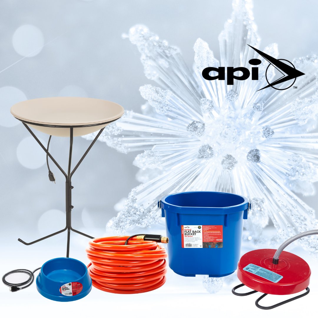API® has remained a trusted name in heated products for over 65 years. Check out a wide variety of products spanning the agricultural, pet, wild bird, and pond markets! ❄️

hubs.ly/Q03Vl0hD0

#API #winterprep #heatedproducts #coldweather