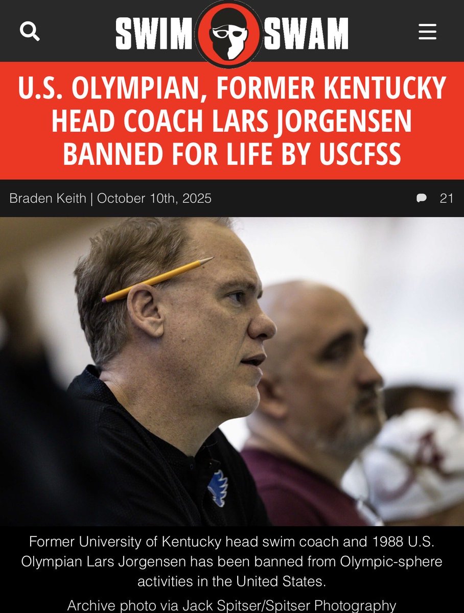 PabloTorre's tweet image. Context: Simone Biles got sexually assaulted by Larry Nassar.

Riley Gaines now seems to get paid to accuse Lia Thomas of doing something similar…

…while ALSO never speaking aloud about her male coach/“best friend” getting banned for life after multiple rape allegations at UK: