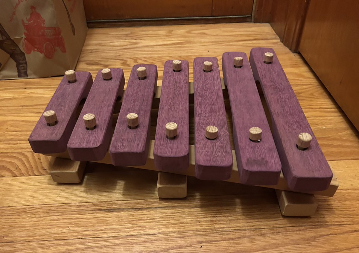 shamu_sam's tweet image. Made a marimba for my 1 year old niece