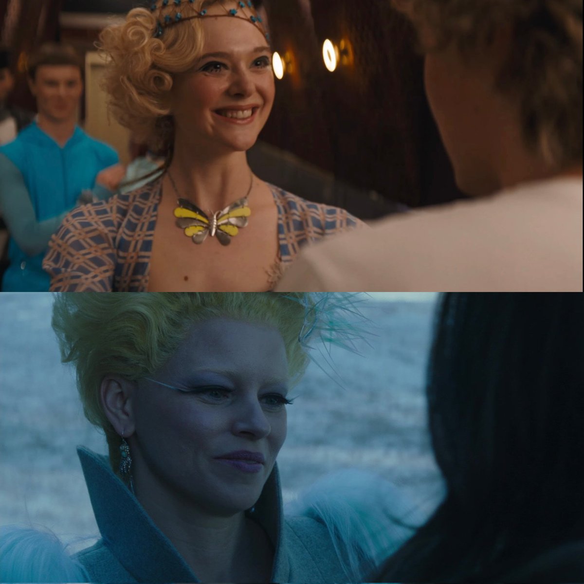 effie's first and last time looking at one of her tributes in the hunger games series
