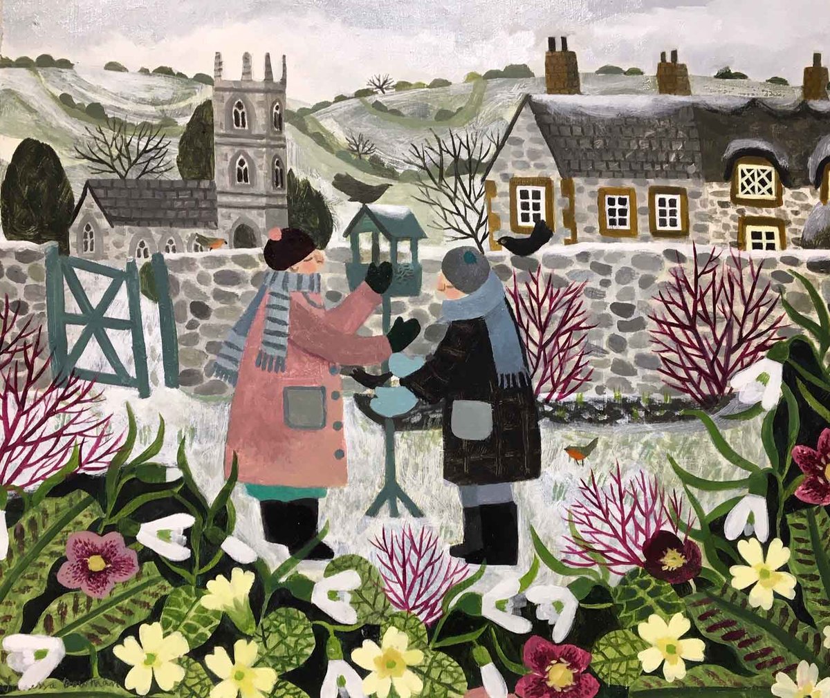 Vanessa Bowman 
feeding the birds