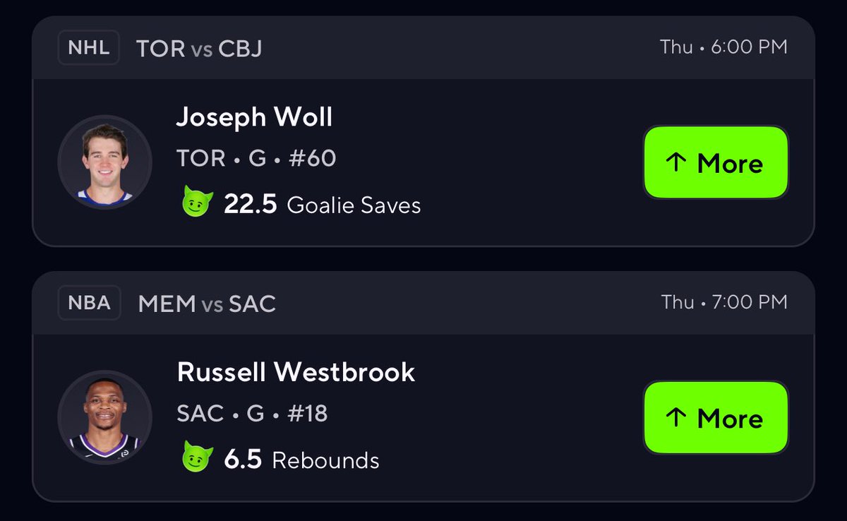What I’m running today ⭐️

free discord 👇👇
discord.gg/xgsUvbSw2n

#PrizePicks #PrizePicksNBA #prizepickswinning #prizepickslocks #prizepickstoday #sportsbets #sportsbet #prizepicks #underdog #sleeper #fanduel #fanduellineups #fanduelsportsbook