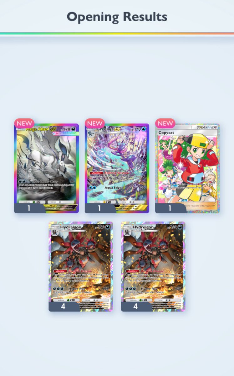 Forgot to post this here yesterday but AHHHH I GOT MY 2ND GOD PACK WITH MY BABY MEGA ABSOL 🥹🖤🤍