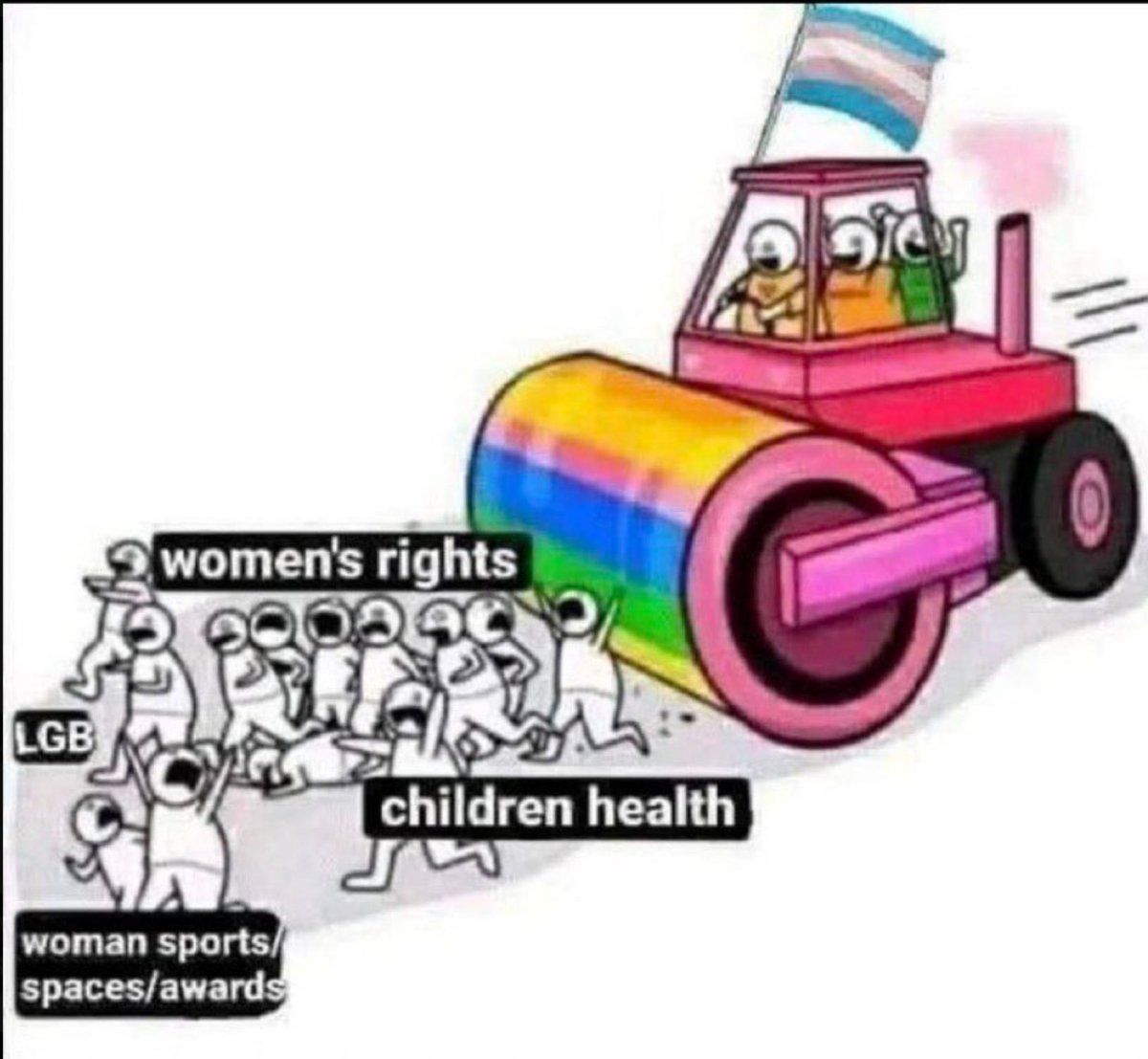 IsadoraClarus's tweet image. The photo does portray equity and inclusion in women&apos;s football: A woman joyfully ceding her ground to a potentially violent paraphiliac who thinks he&apos;s Jesus Christ. #DEI = Excluding women from spaces that are rightfully ours