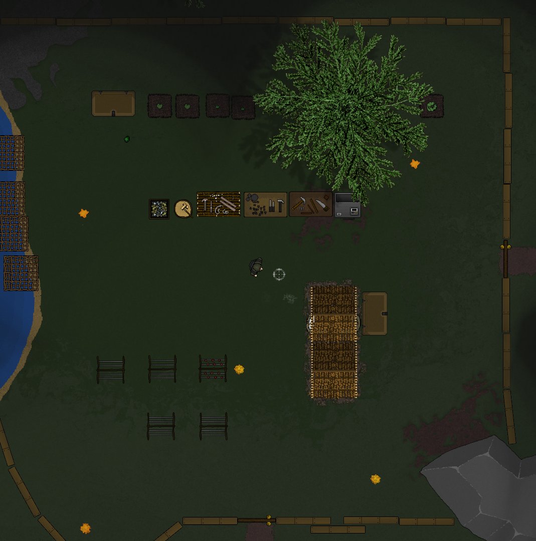 Built a base to keep the wild animals out in the new Blackwood Tangle map.  Good fun.