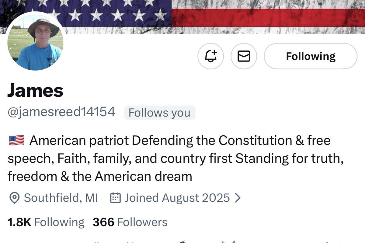 Let’s give this great patriot a boost and more friends. 

<a href="/jamesreed14154/">James</a> 

He will connect back. 💪💪💪