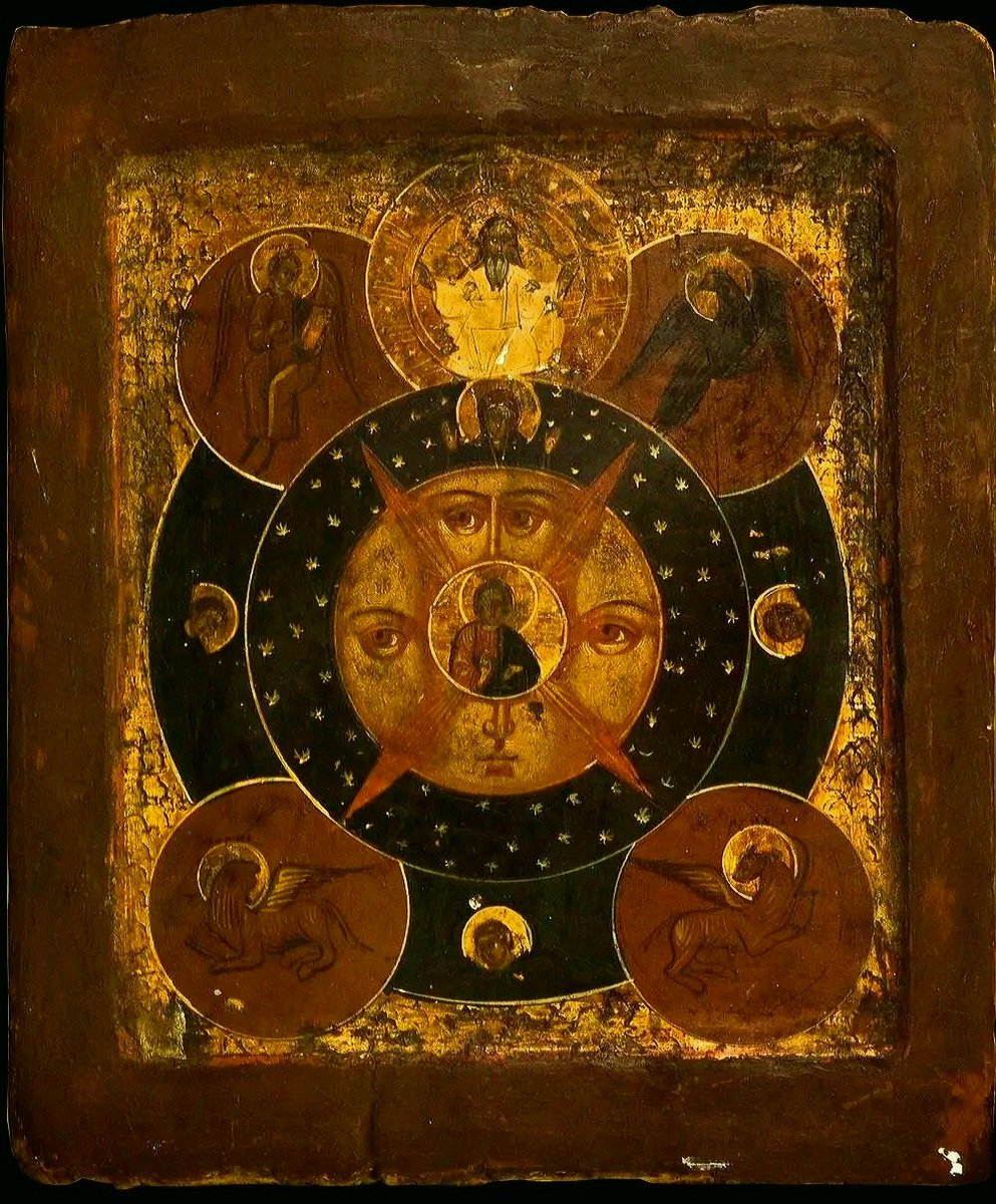 solas_na_greine's tweet image. All-Seeing Eye Of God, Russian Icon, C19th