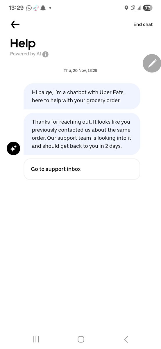 paaaaigex's tweet photo. @UberUKI_Support iv tried several times to make a complaint and have been ignored??  Its been over a week and nothing. https://t.co/gsg1ltIkf9