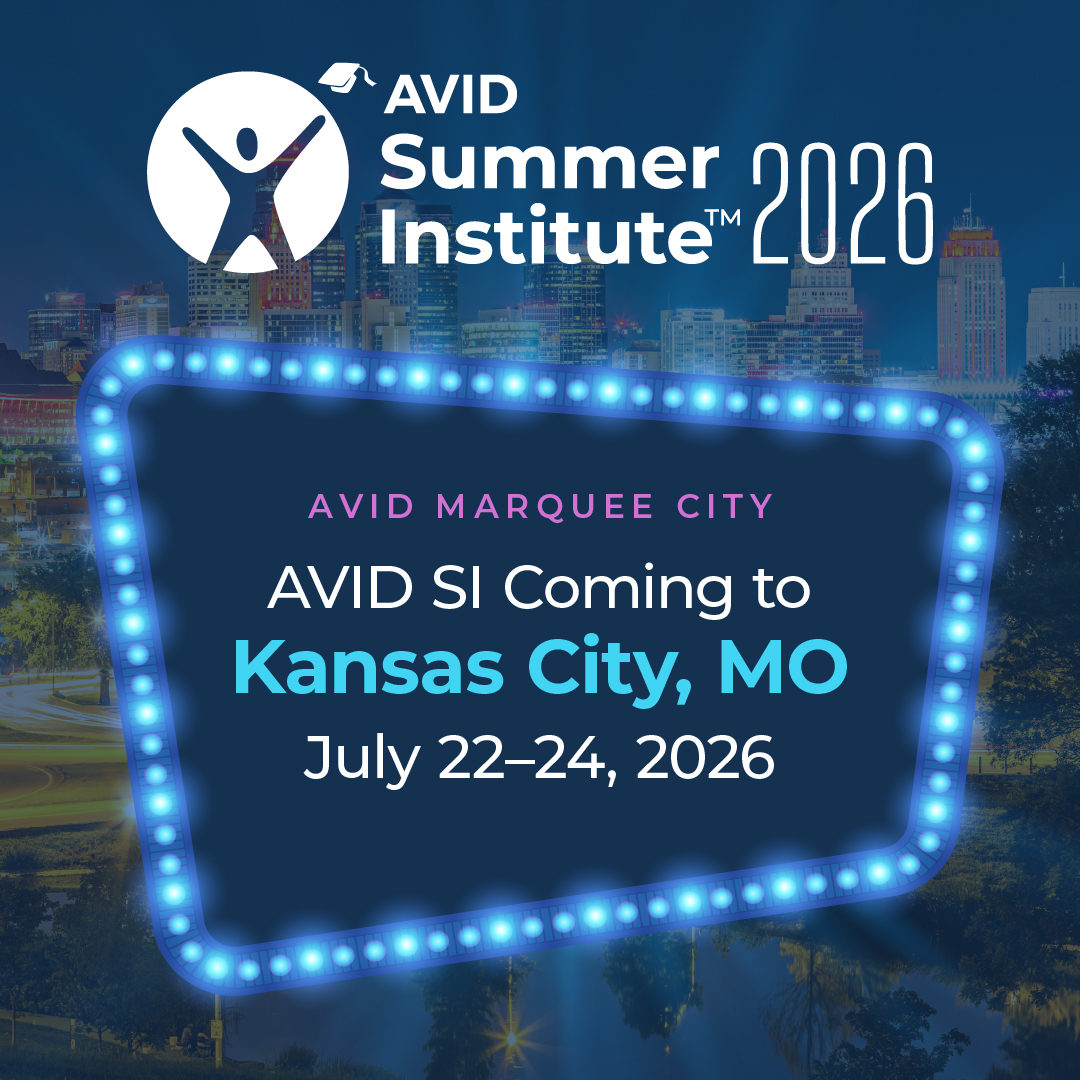 AVID4College's tweet image. 🎉 Kansas City is our 2026 Marquee Summer Institute city!

Join us July 22–24, 2026 at the Kansas City Convention Center for three days of collaboration, innovation, and professional learning.

Stay updated on the latest for #AVIDSI2026: bit.ly/4ifTGRM