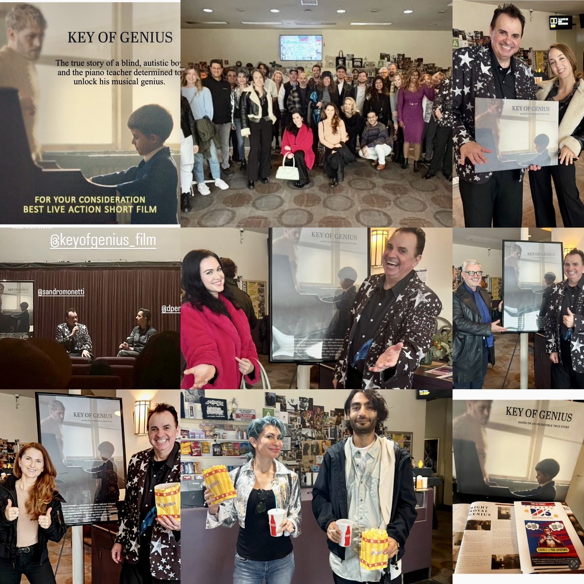 Awesome For Your Consideration screening of our best live action short film contender Key of Genius in Beverly Hills - thanks to the great audience, thrilled you were so moved by the movie.