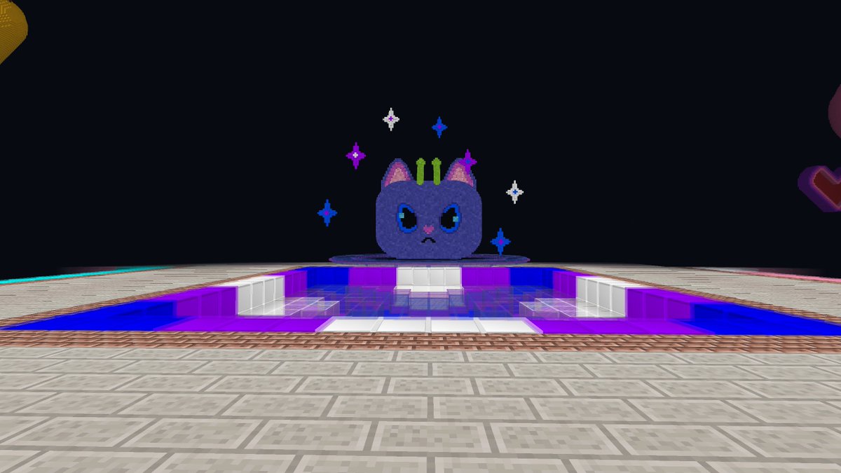 Kezulka's tweet photo. Construcciones Renin🦌, S.L. tiene el gran placer de presentar el proyecto #GatoCosmico para @Mictia00 #HallOfGreatest #Minecraft #fanart #chiselandbits #twitch #premiosmictianos #mictiafanart https://t.co/RFESE6ra07