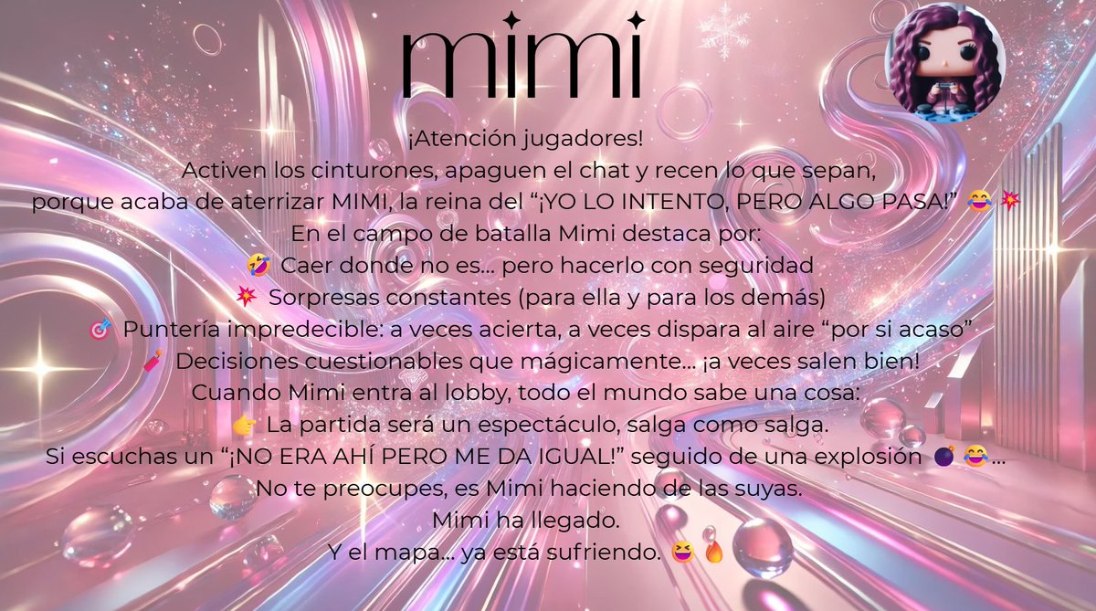 _LaViuda_'s tweet photo. !Ya empezamos el torneo! Directo al campo de batalla… ¡llega nuestra siguiente  participante! ¡Denle todo su apoyo a mimi! https://t.co/fVvCVRyH8u