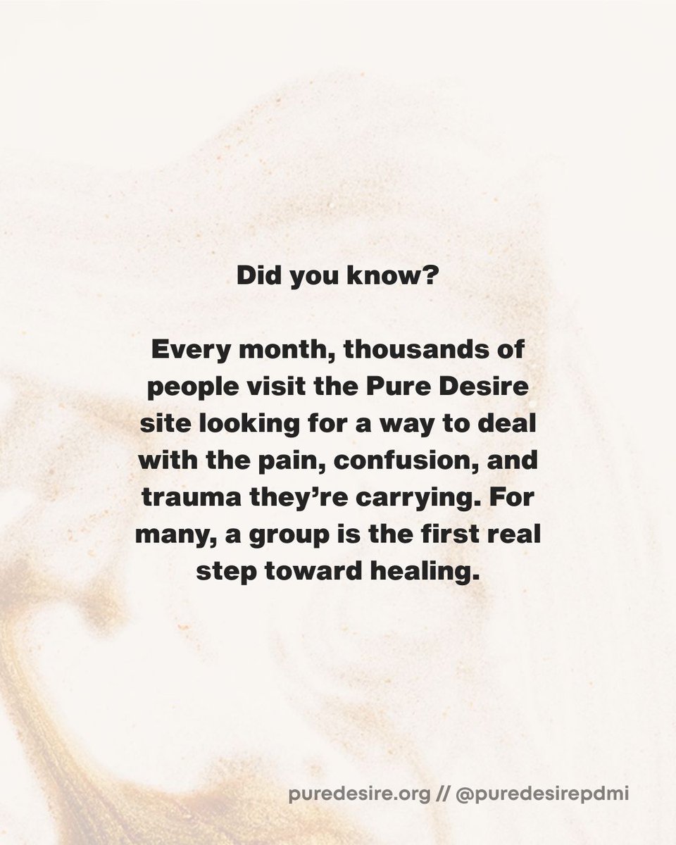 PureDesirePDMI's tweet image. Online groups are:
✅led by a Certified Pure Desire group leader.
✅fee-based for quality assurance.
✅approximately 8-10 months.
#endaddiction #betrayaltraumarecovery