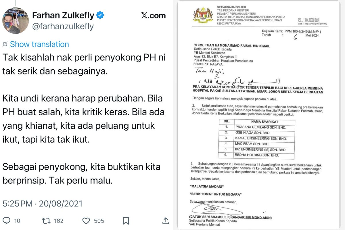 <a href="/fahmi_fadzil/">Fahmi Fadzil 🇲🇾</a> <a href="/shamsuliskandar/">Shamsul Iskandar Mohd Akin</a> <a href="/n_izzah/">Nurul Izzah Anwar 🇲🇾 🌺</a> Bermulanya